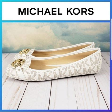 michael kors shopper vanilla ebay|Michael Kors vanilla flats 8m.